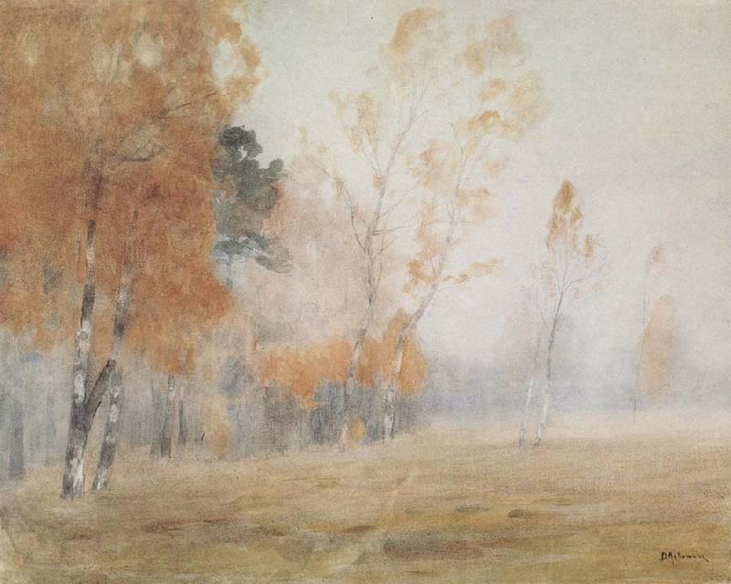 Levitan, Isaak Fog Autumn China oil painting art